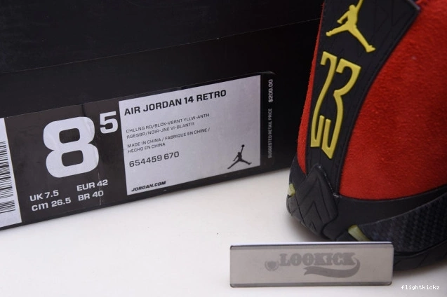 Retro 14 654459-670 Challenge Red Air Jordan 0817